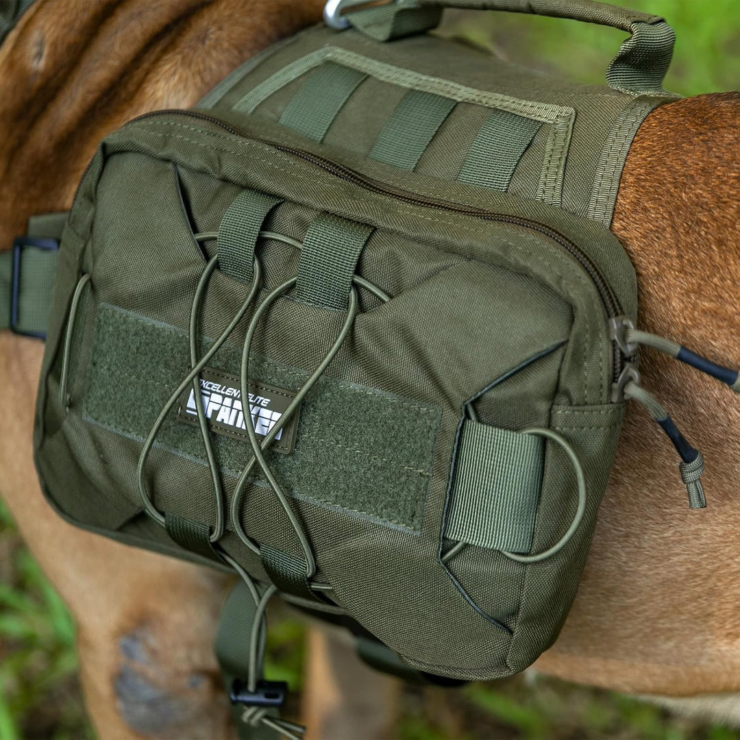 EXCELLENT ELITE SPANKER Dog Pack Hound Hundesatteltasche Rucksack für Reisen Camping Wandern mittler
