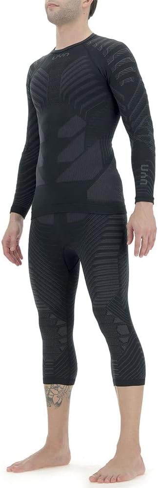 UYN Herren Resilyon Langarmshirt, Black/Anthracite, S/M