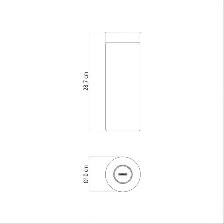 Tramontina Vorratsglas, Ø 10 cm, 1,8 l, Edelstahldeckel, Glas, Transparent, 61227-050, 1,8 Liter, 1,