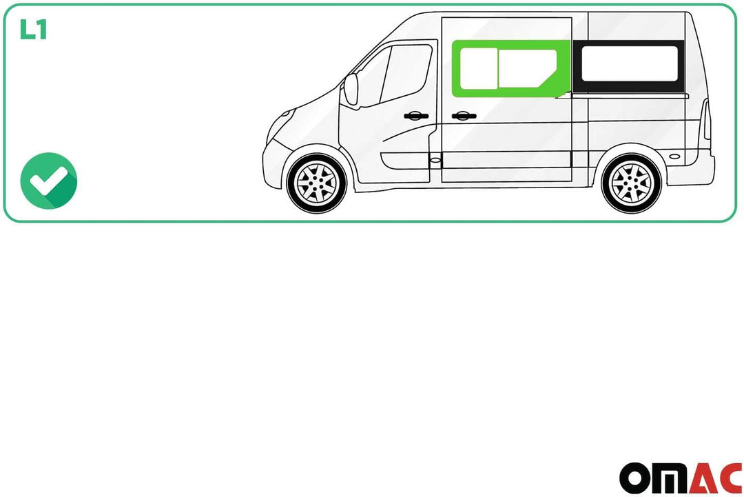 Seitenfenster Schiebefenster kompatibel mit Renault Master 2010-2023 Auto Rechts L1 Master L1 2010-2