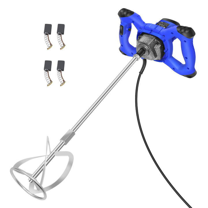 2600W Rührwerk Mörtelrührer 230V, 0-1700U/min 6 Gang-Getriebe, Handrührgeräte Farb- und Mörtelrührer