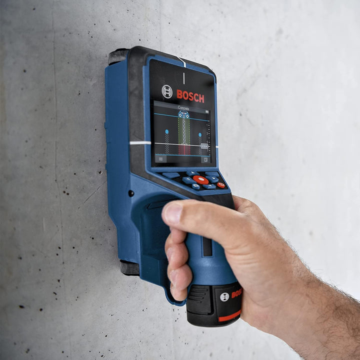 Bosch Professional 12V System Wallscanner D-tect 200 C (12-V-Akku, Ortung von (nicht-)spannungsführe