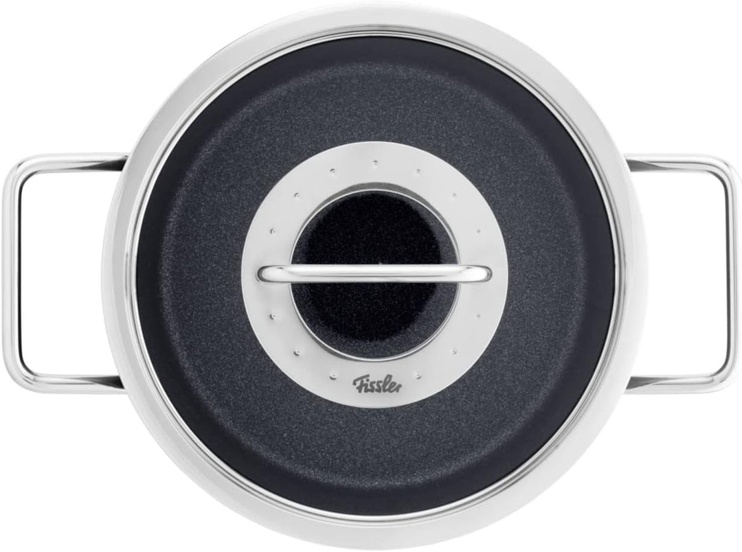 Fissler Adamant / Aluminium-Kochtopf (Ø 20 cm, 2,7L) Töpfe-beschichtet mit Glas-Deckel, antihaftend