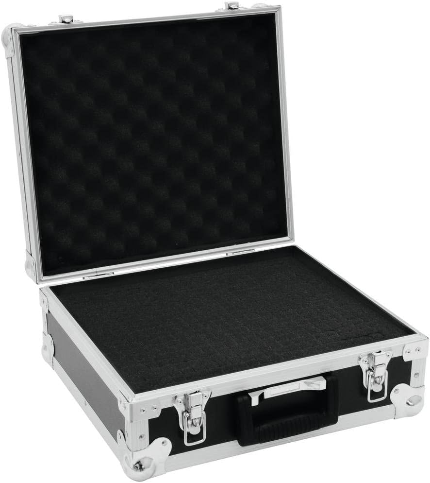 ROADINGER Universal-Koffer-Case FOAM GR-3 schwarz | Flightcase mit flexibler Schaumeinlage und 380 x