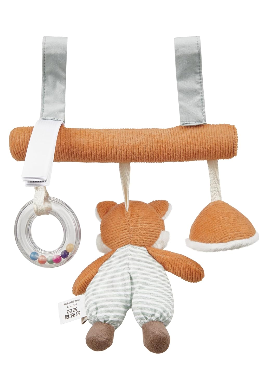 Sterntaler Spielzeug zum Aufhängen Fuchs Filou - Spielzeug für Babyschale mit Klettverschluss - weic