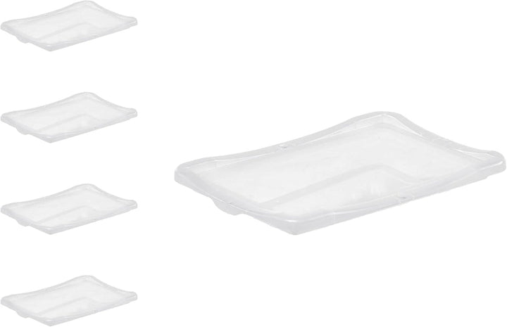PROREGAL SuperSparSet 5x Klickdeckel für transparente Eurobehälter BasicLine mit geschlossenem Griff