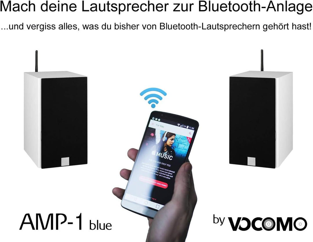 AMP-1 Blue - Bluetooth TWS Verstärker mit aptX™ (Paar)