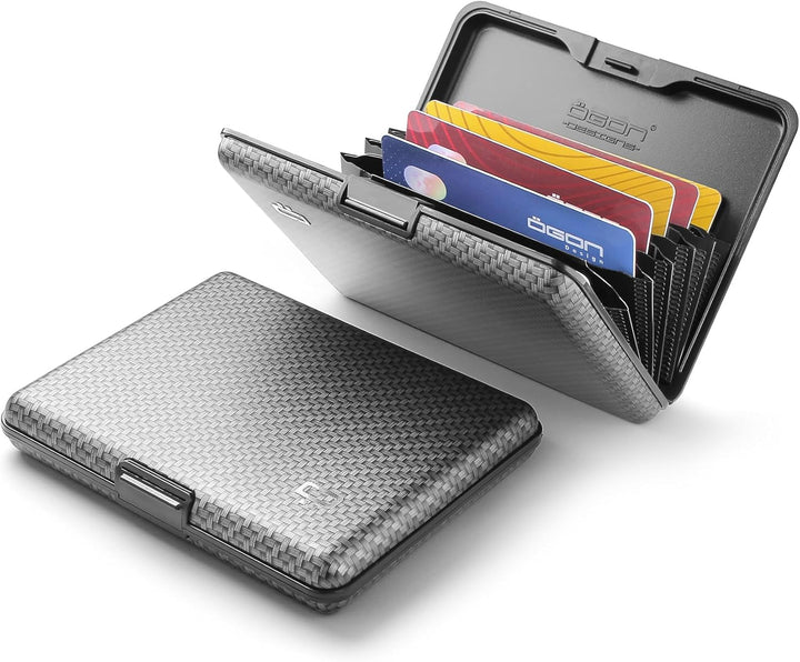 ÖGON Smart Wallets - Aluminium Geldbörse Big Stockholm - RFID Blockierung Kartenetui - Bis zu 10 Kar