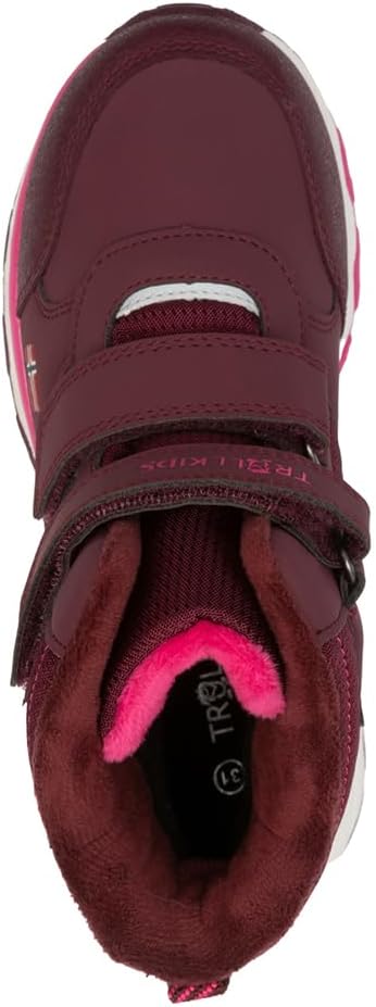 Trollkids wasserdichte Winterschuhe Wanderschuhe Hafjell, Burgunderrot Magenta