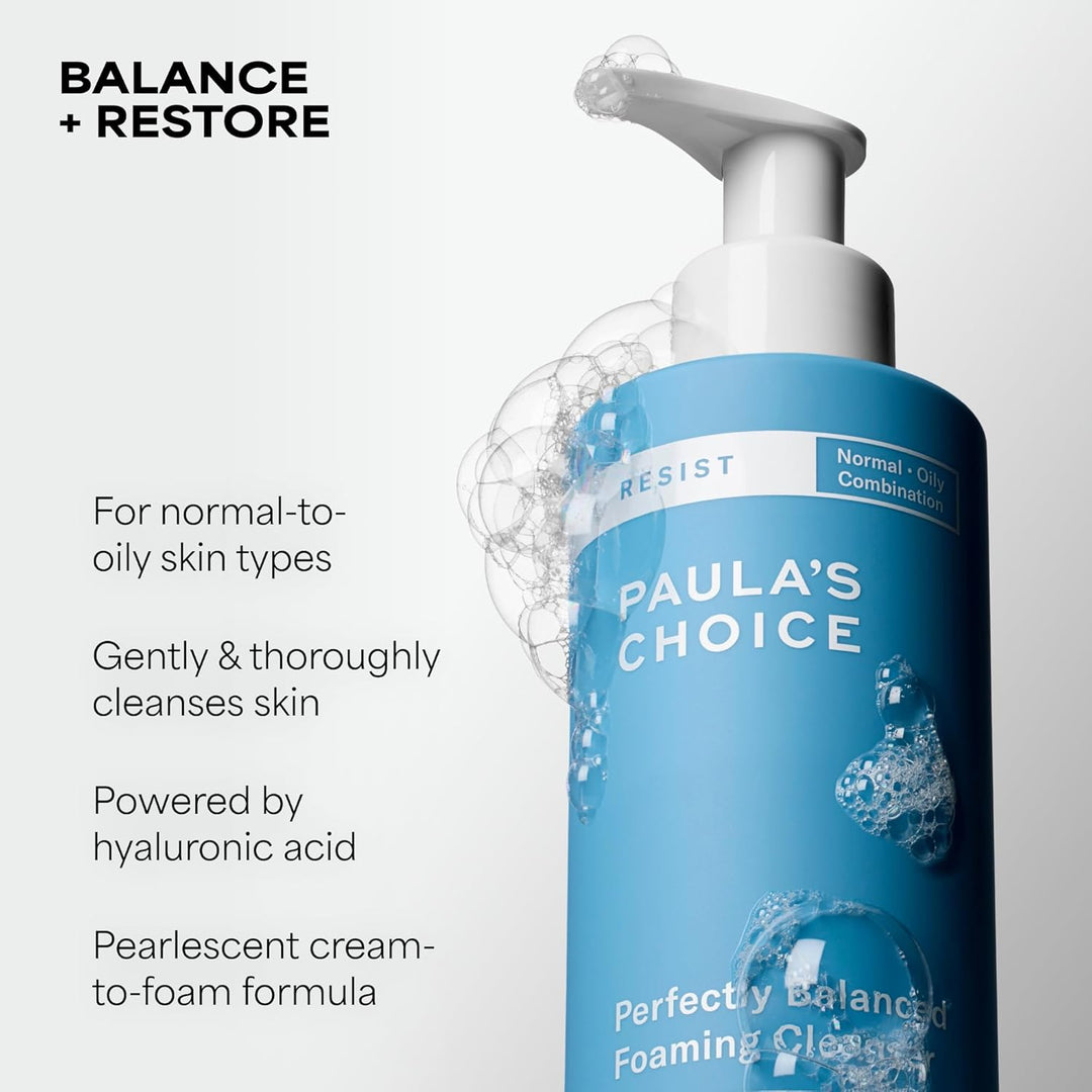 Paula'S Choice Anti-Aging Moisturizing Foaming Cleaner für Mischhaut und fettige Haut 190ml Weiss