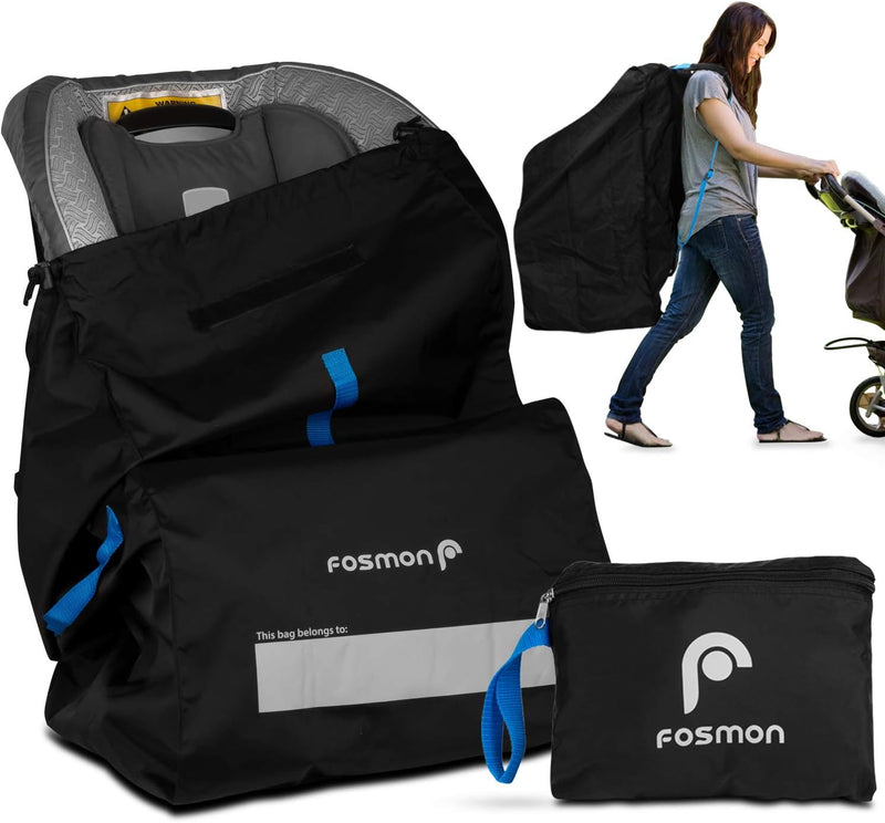 Fosmon Reisetasche für Autositz, Flugzeug, Verstellbarer Schultergurt, gepolstert, Nylon-Rucksack, U