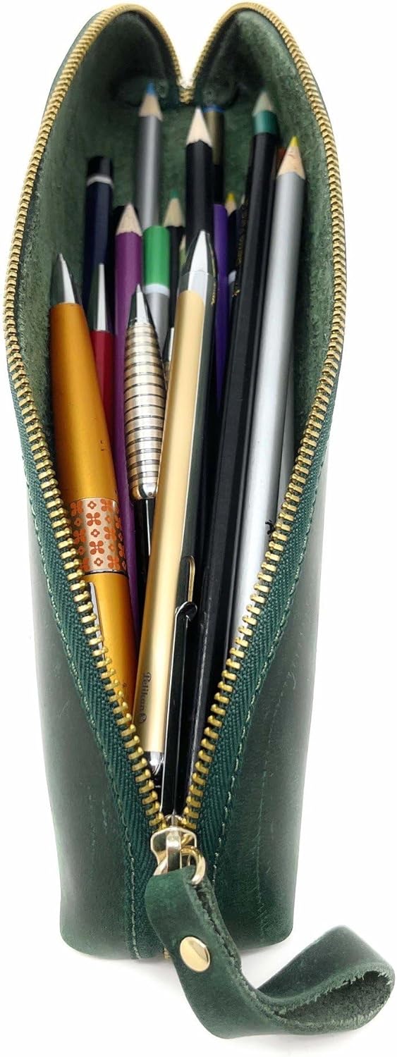 Su.B Federmäppchen - Federtasche - Etui aus Leder - Hergestellt aus Hochwertigem Leder - Passend für