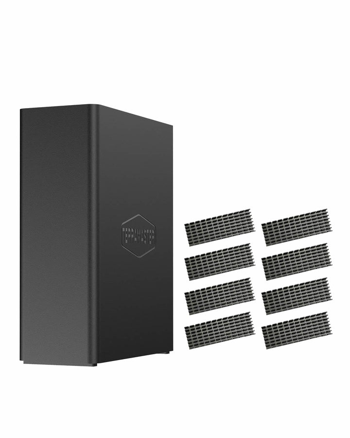 TERRAMASTER F8 SSD NAS Storage - 8Bay All SSD NAS Server N95 QuadCore CPU, 8GB DDR5 RAM, 10GbE Port,