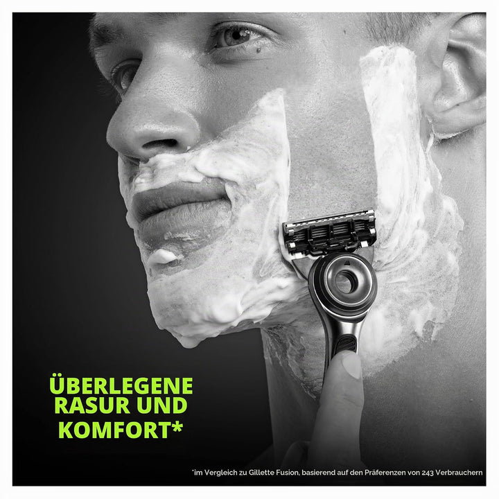 Gillette LABS Herrenrasierer, mit 1 Gillette LABS Klingen mit integriertem Stab, Magnetbasis, Feucht