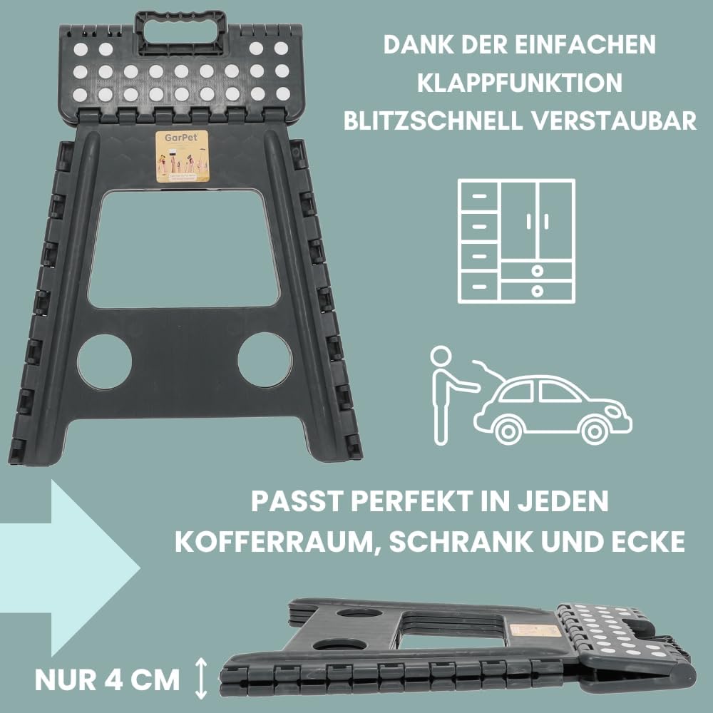 Klapphocker Campinghocker Faltbar Ultraleicht Falthocker Tritthocker Aufstiegshilfe Camping Klapptri