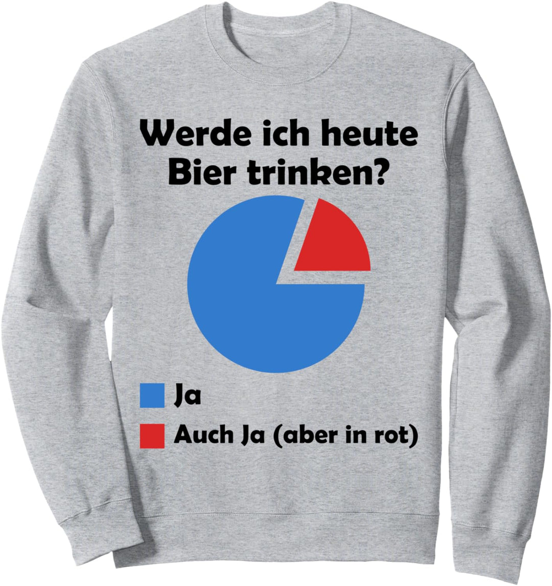 Werde ich heute Bier trinken? Ja Sweatshirt