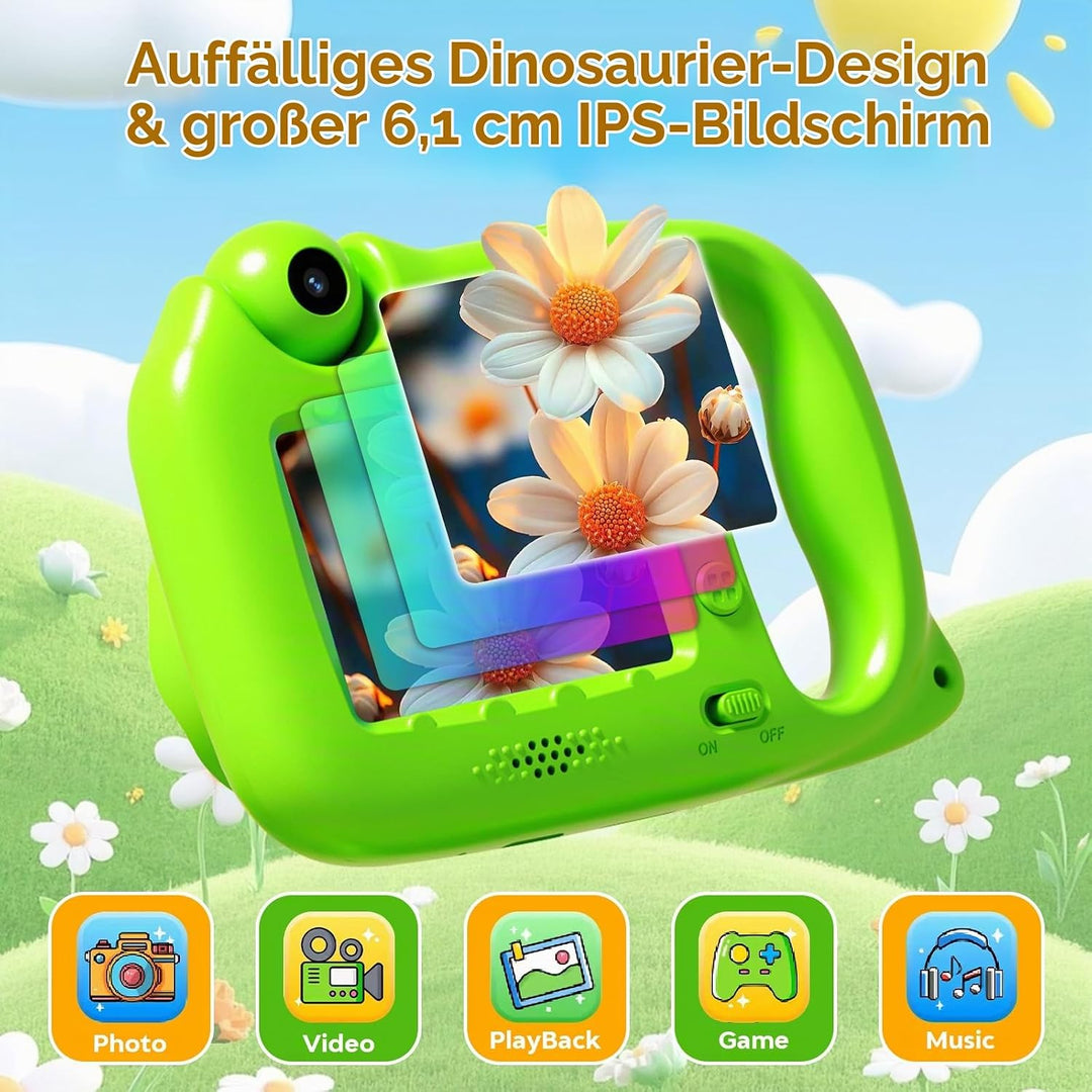 Mikroskop für Kinder, 1000X 4K Tragbares Digitales Mikroskop mit 2,4″ IPS-Display &amp; 8 LED, Lernspiel