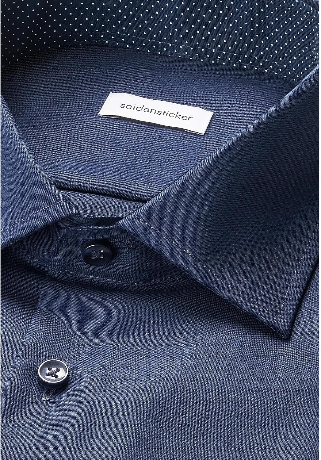 Seidensticker Herren Men Regular Patch Longsleeve Hemd (1er Pack) 38 Dunkelblau(193690), 38 Dunkelbl