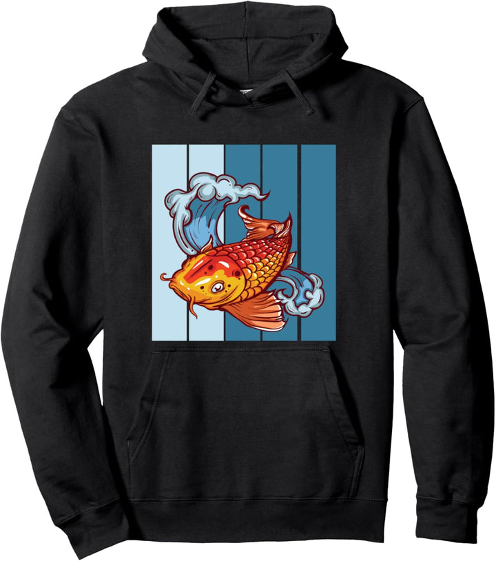 Koi Teich Geschenk Japanische Karpfen Pullover Hoodie