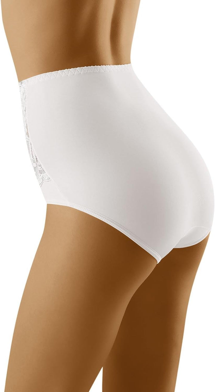 Wolbar Damen Sexy Shapewear-Slips Spitze Miederslip Hohe Taille Figurformende WB207 M (3-er Pack) We