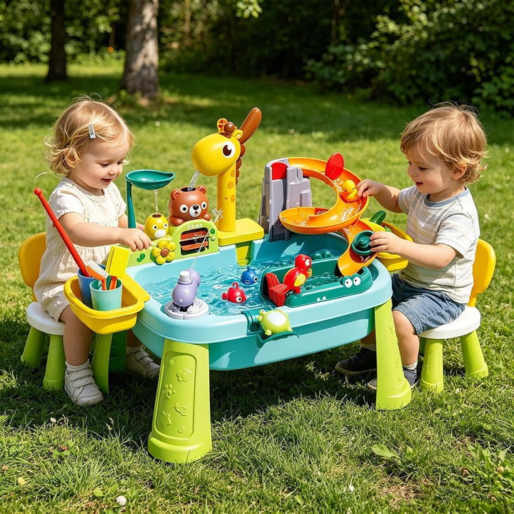 Wassertisch Giraffen-Wasserhahn pädagogisches Angelspielzeug | Küchen-Spielspüle mit fliessendem Was