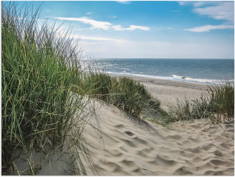 ARTland Wandbild Alu Verbundplatte für Innen & Outdoor Bild 40x30 cm Strand Meer Küste Nordsee Marit