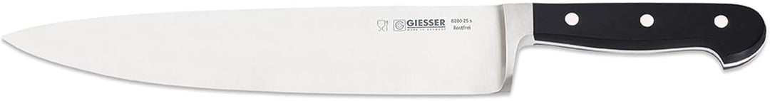 GIESSER seit 1776 - Made in Germany - Kochmesser geschmiedet schwarz Skyline black, 25 cm, Küchenmes