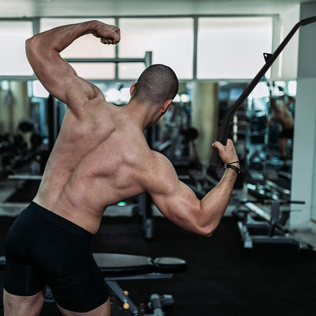BESPORTBLE Gerade Stange Bizeps Zugstange Gewichtsmaschine Zubehör für Heim-Fitnessstudios Trainiere