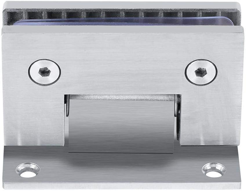 Fdit Scharnier für Glas-Tür, 90º, Wandhalterung ohne Rahmen, Clip für Duschtür, Glas, 8 – 10 mm, mit