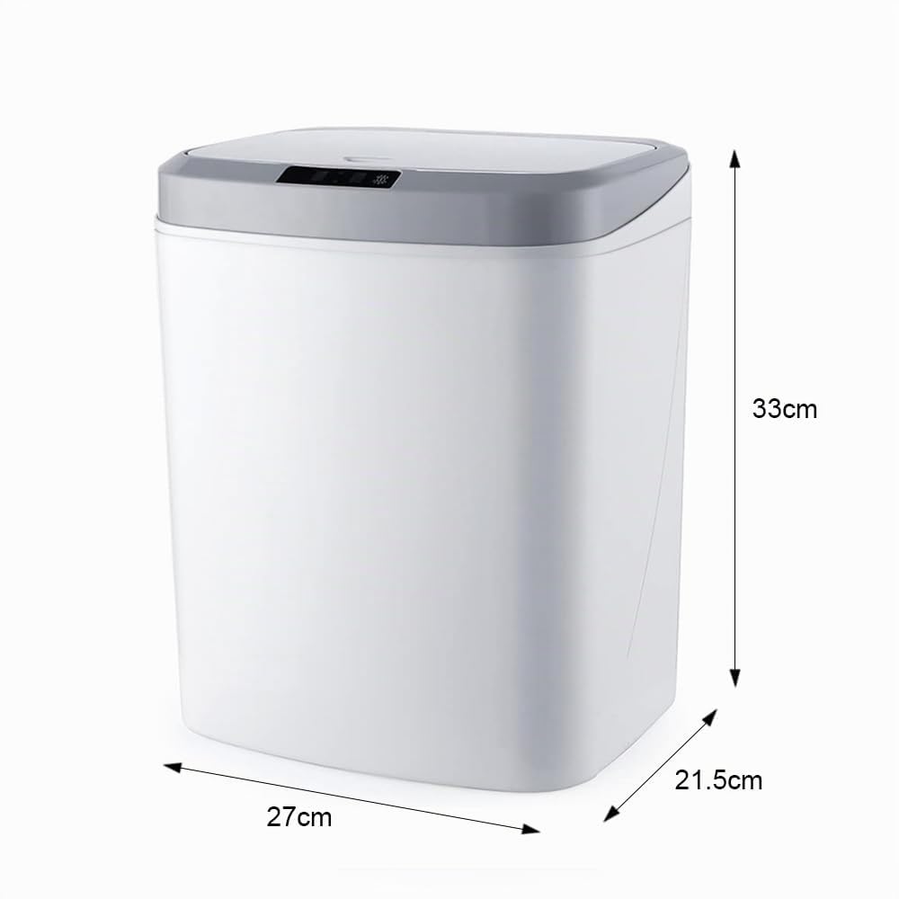 S.I.C Mülleimer mit Sensor,Automatischer Mülleimer,16L,mit Smart Öffnungs-Sensor und Geräuschloser V