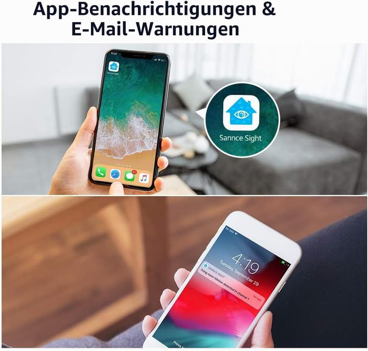 SANNCE WLAN Kamera Set 2 Stück 3MP nur für SANNCE 3MP WLAN Überwachungskamera System 2 Stück Kamera,
