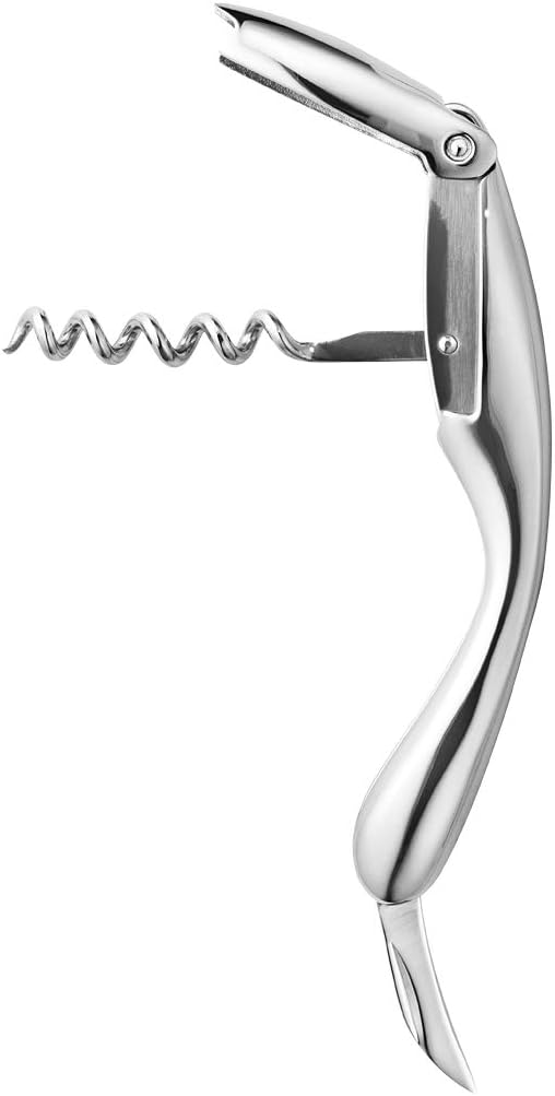 Georg Jensen GJ 083783 Wein Set, Korkenzieher, Winestopper und Winepourer, 3 Stück, Edelstahl, stain