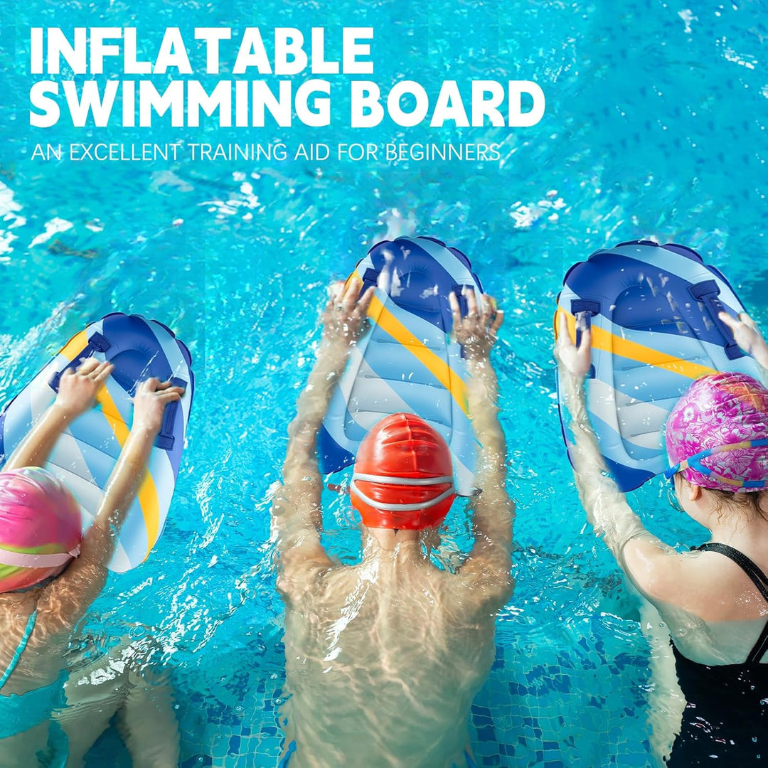 Aufblasbares Bodyboard Kinder, Shyllin Tragbares Aufblasbares Surfbrett mit Griffen, Lernen Hilfsmat