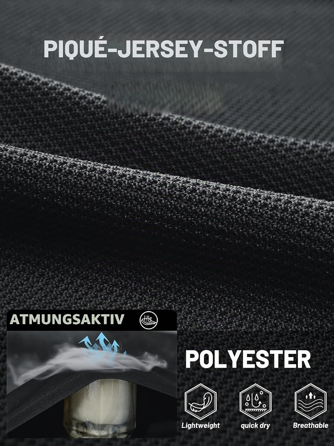 TACVASEN Herren Poloshirt Langarm Golf Tshirts Tactical Shirt Leicht Atmungsaktiv Freizeitshirts mit