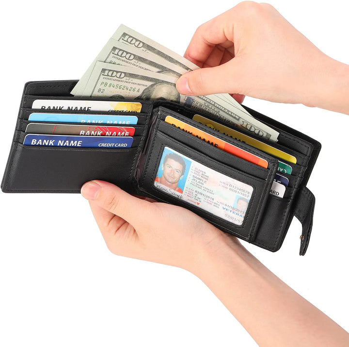 GAEKEAO Geldbörsen Herren Geldbeutel Portmonee mit Münzfach & RFID Schutz Wallet, Kartenetui Karten