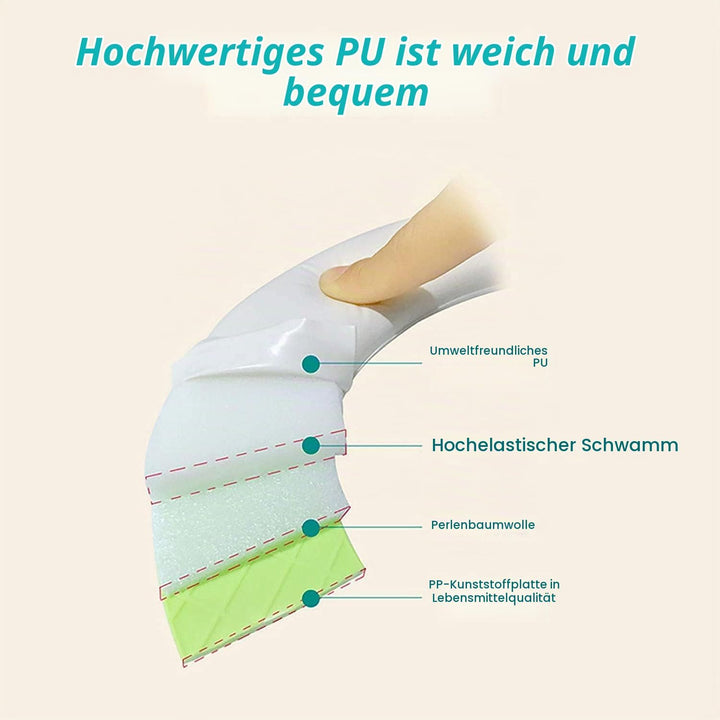 Kinder Toilettensitz WC-Sitz für Junge und Mädchen Kindertoilettensitz für Kissengriff und Rückenleh