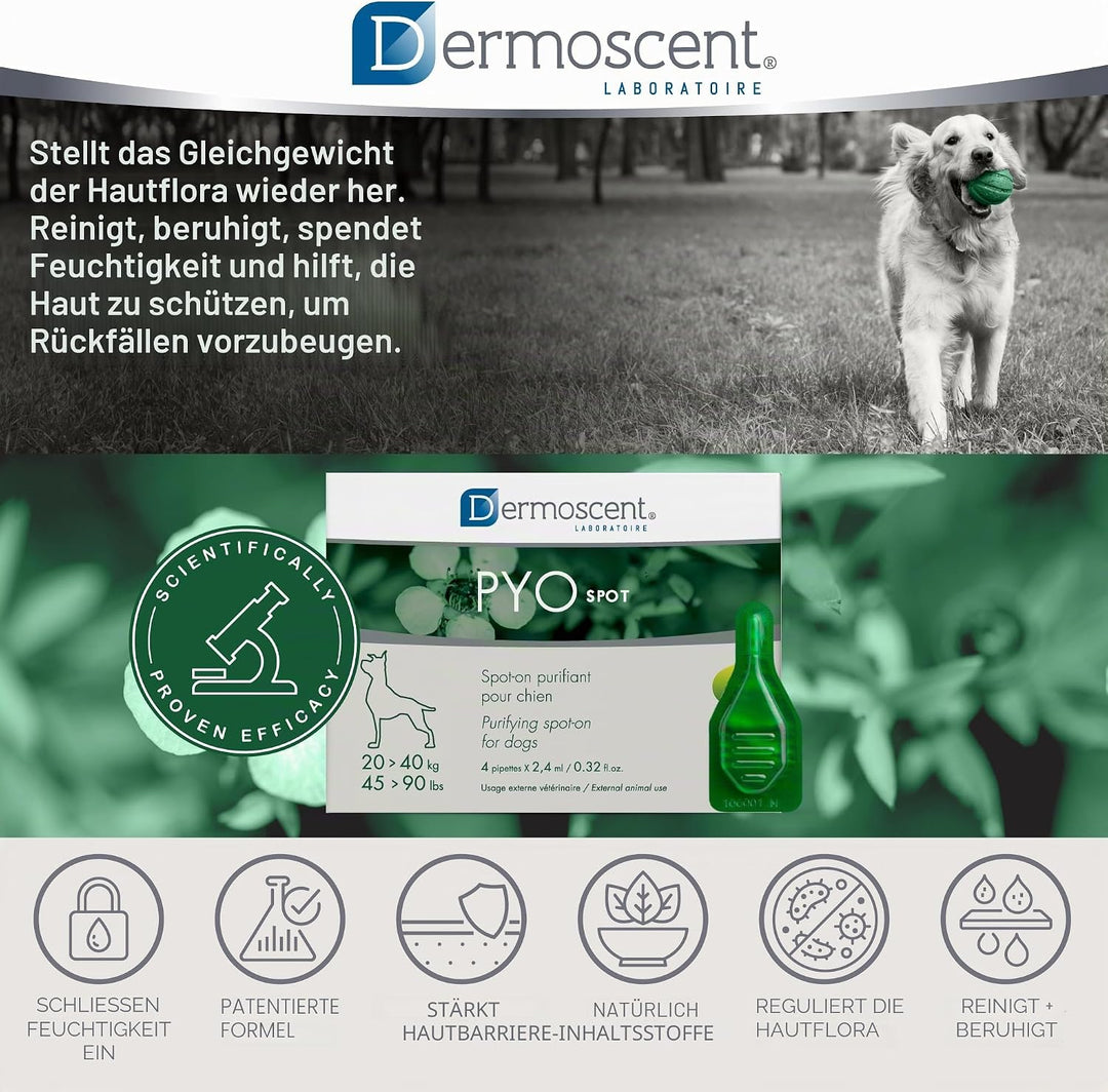 Dermoscent 920-7224 Pyospot 20kg-40kg für 4Pip Hunde