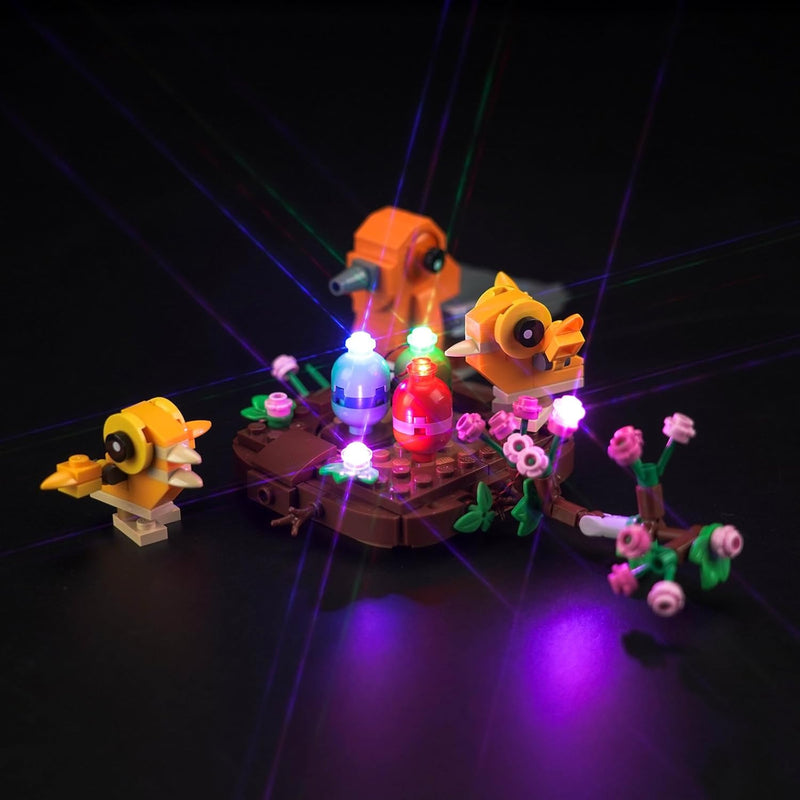 LocoLee Licht Kompatibel mit Lego Vogelnest Set, Nur Lichter Set - Kein Modell, Licht BeleuchtungSet
