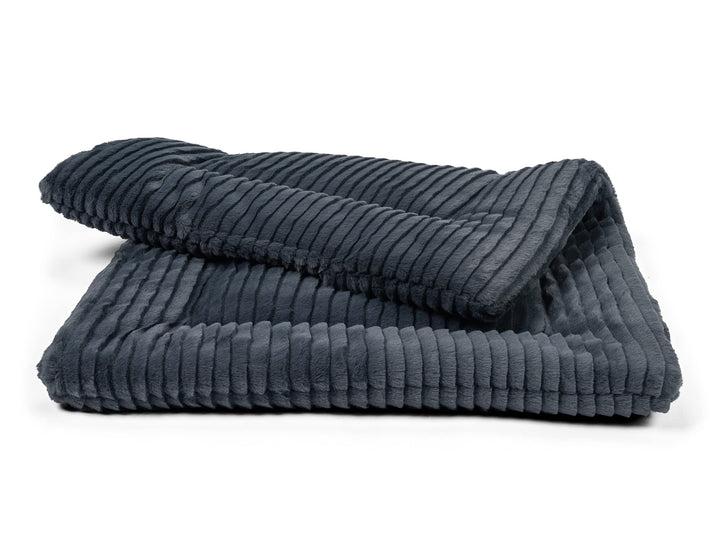 TrendPet Harmony 4cm gefütterte Hundedecke, Katzendecke, Liegedecke für Hunde und Katzen (Anthrazit,