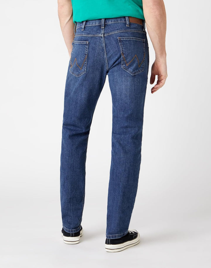 Wrangler Herren Jeans Regular - Mid Waist - Regular Fit - Blau Schwarz W30-W44 30W / 30L Dark Stone,