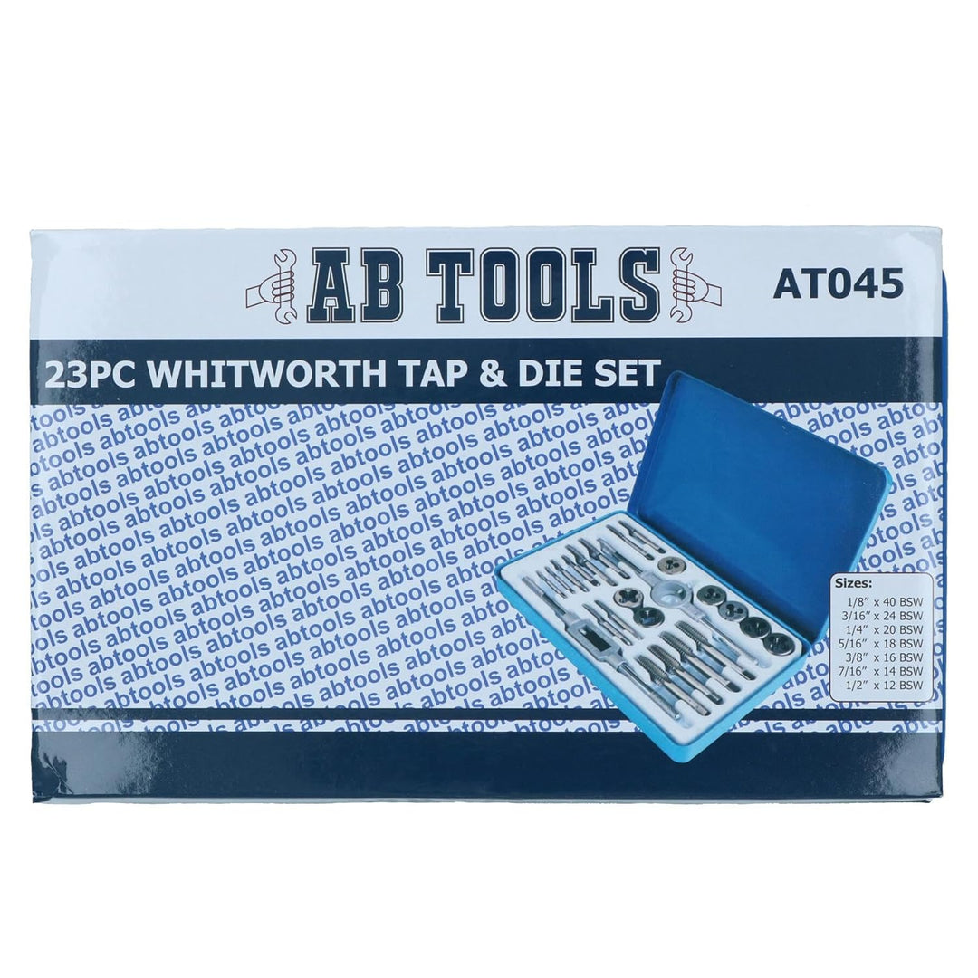 Whitworth Tippen und Set BSW British Standard 23 pc Umfädeln Gewinde reparieren