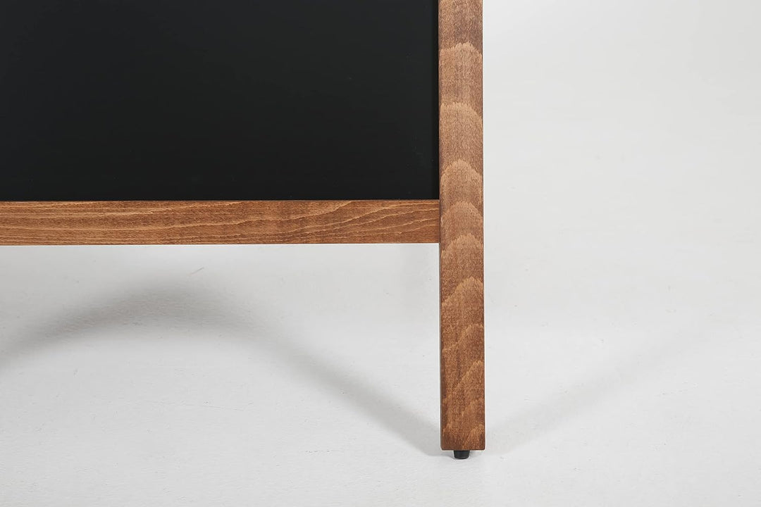 Kreidetafel Kundenstopper Keitum Wood Line | hochwertiges, wetterfestes Buchenholz | zwei 78x59cm Kr