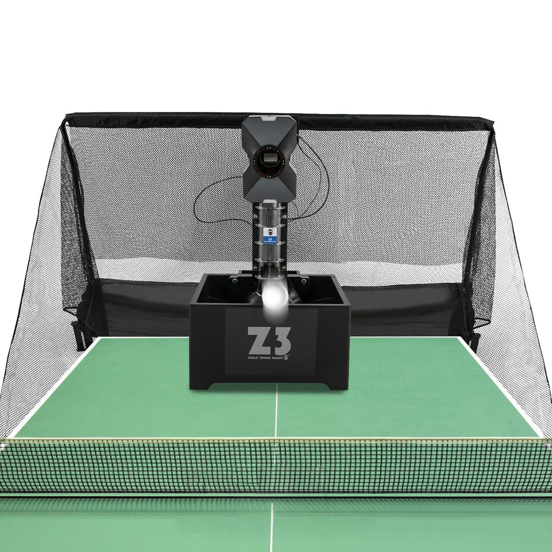 Tischtennis Roboter mit Fernbedienung 10 Trainingsmodi Automatische Tischtennis Ballmaschine Geschwi