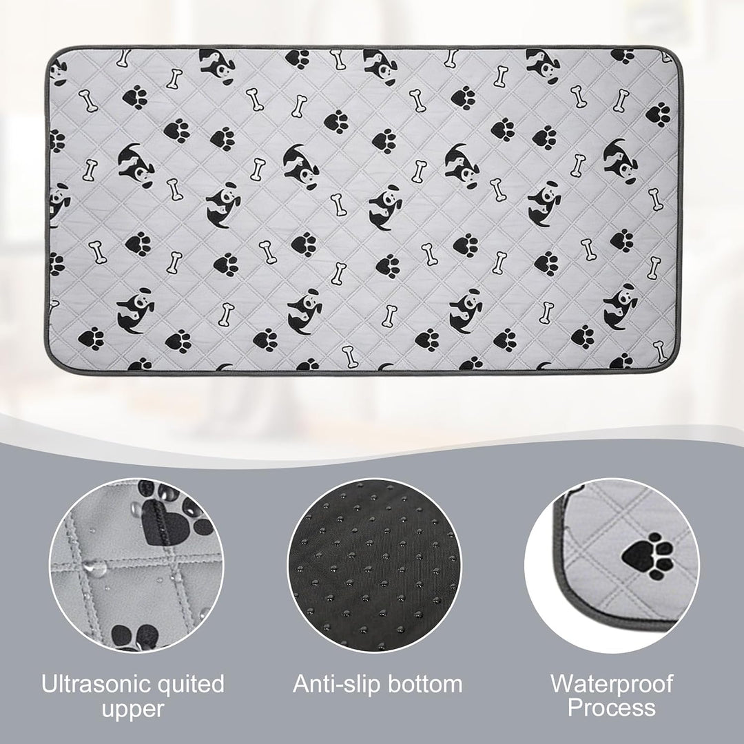 2 Stück PIPI Pads für Meerschweinchen, 120x60cm wasserdichte PIPI Pads Meerschweinchen, Waschbar Hau