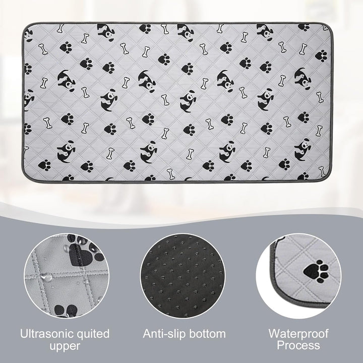2 Stück PIPI Pads für Meerschweinchen, 120x60cm wasserdichte PIPI Pads Meerschweinchen, Waschbar Hau