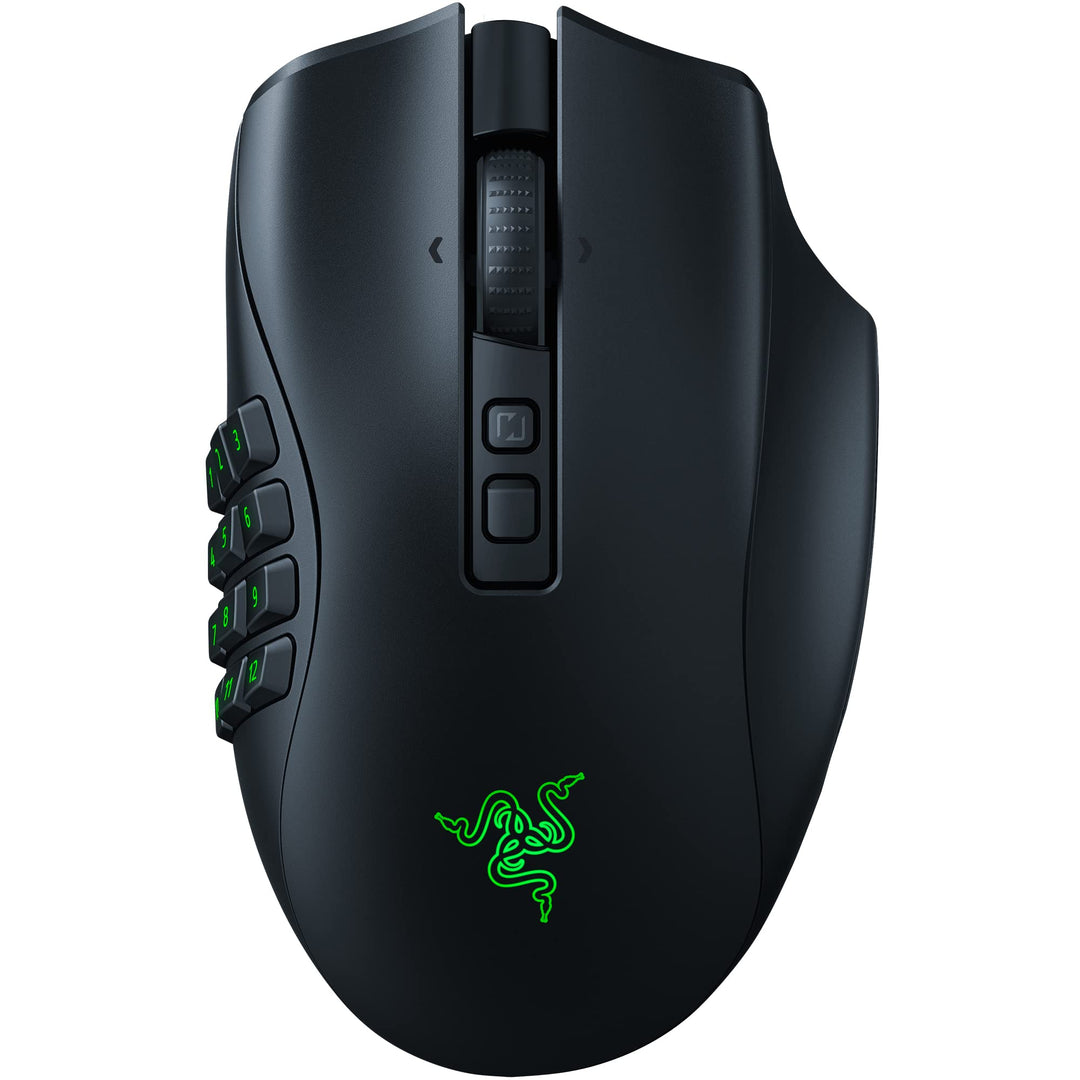 Razer Naga V2 Pro - Kabellose MMO-Gaming-Maus (HyperScroll Pro Rad, Anpassungsfähigkeit und Kontroll