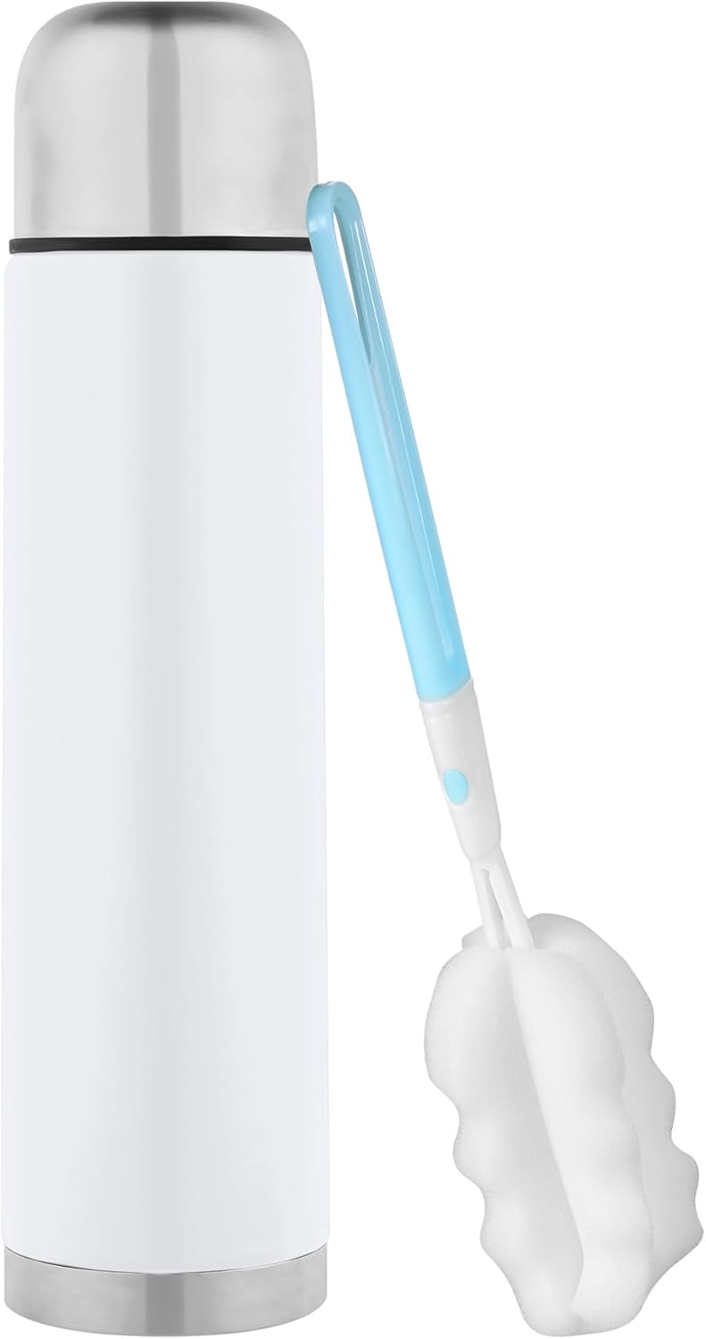 GRÄWE Thermoflasche, Edelstahl, 1L Vakuum-Isolierte Isolierflasche mit Drehverschluss und Trinkbeche