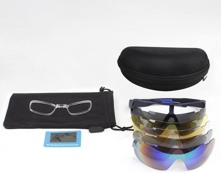 SAWUTPV Fahrradbrille Winddicht Herren Damen TR90 Rahmen Polarisiert Radfahren Ganzer Rahmen MTB Spo