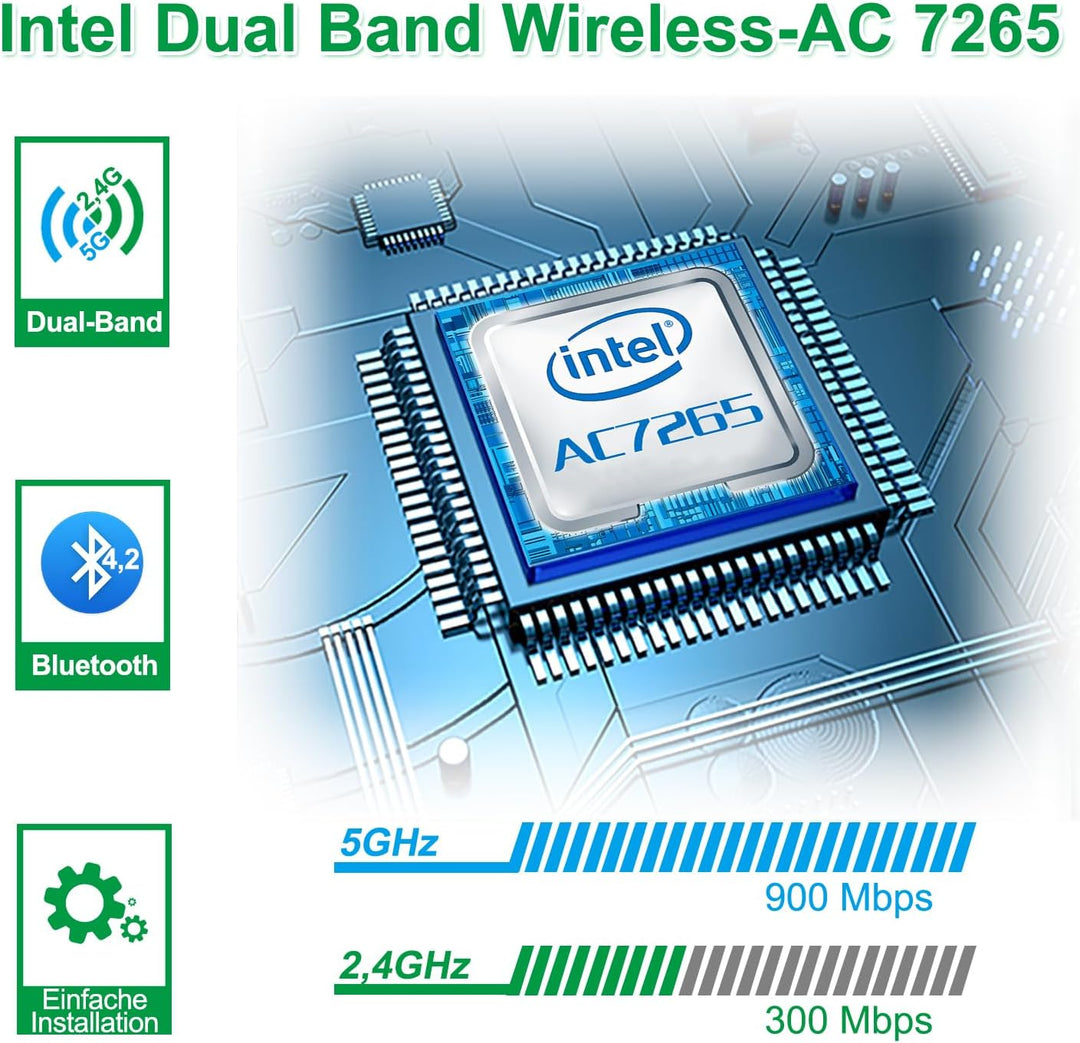 Ziyituod PCIe WiFi Karte für PC, WLAN Wireless-AC 1200Mbps PCI-E Wireless Netzwerkkarte 802.11ac Dua