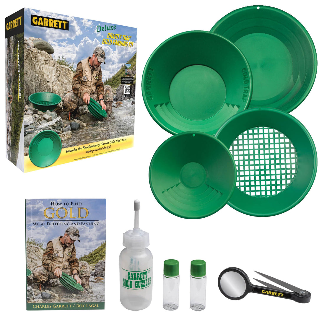 Garrett Goldwaschen Goldwaschpfanne nuggets24 Schatzsucher Deluxe Set
